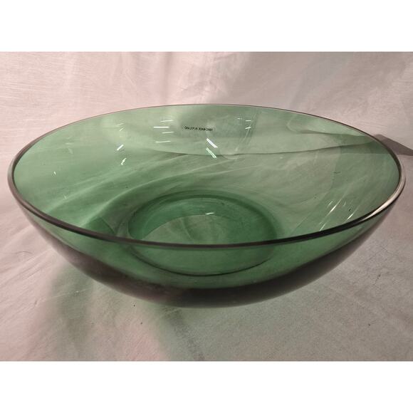 Murano Glass Centerboard Green Serving Bowl - Picture 7 of 9